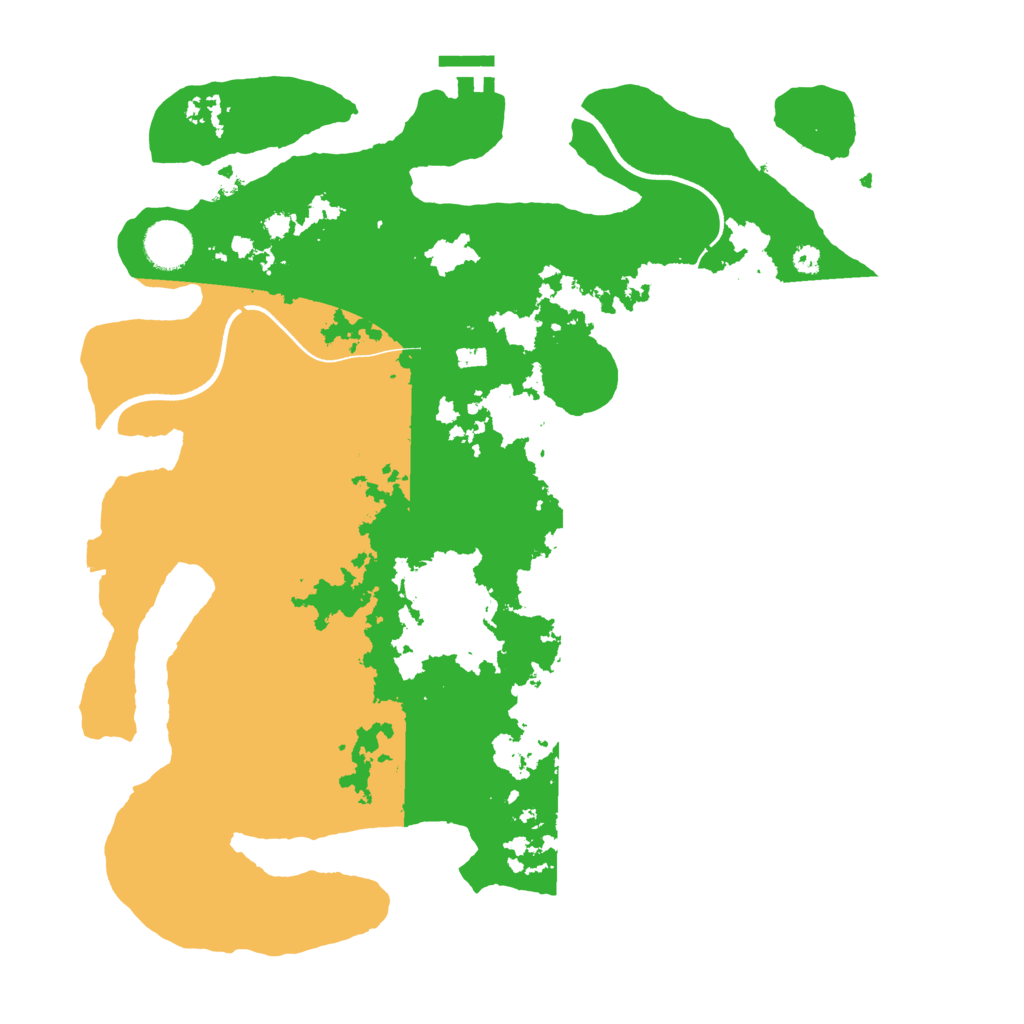 Biome Rust Map: Procedural Map, Size: 3700, Seed: 2009129393