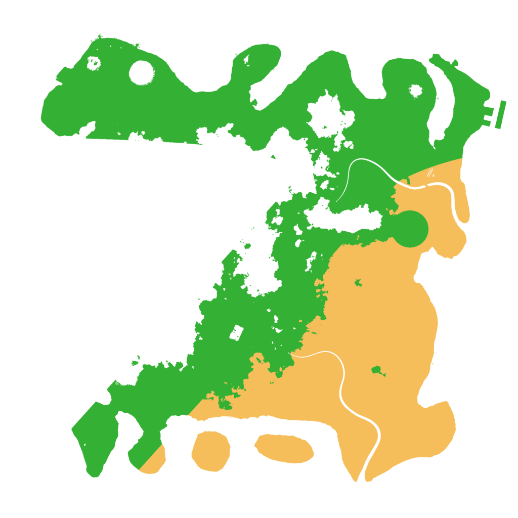 Biome Rust Map: Procedural Map, Size: 3700, Seed: 3486489