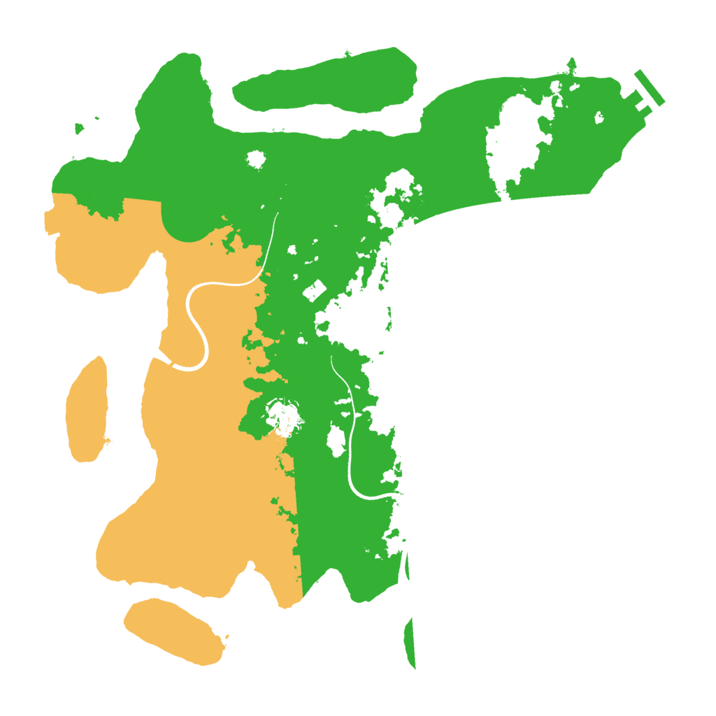 Biome Rust Map: Procedural Map, Size: 3500, Seed: 1625244188