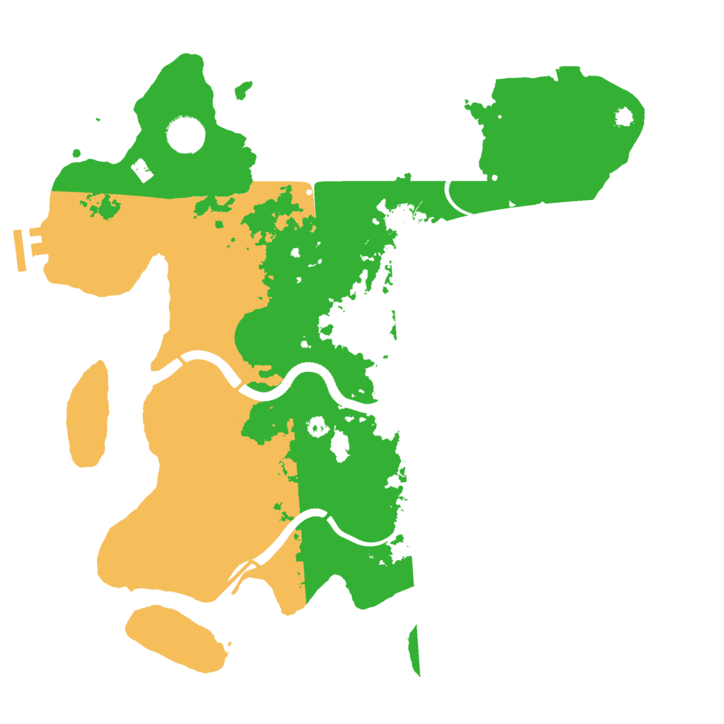 Biome Rust Map: Procedural Map, Size: 3500, Seed: 1625244188
