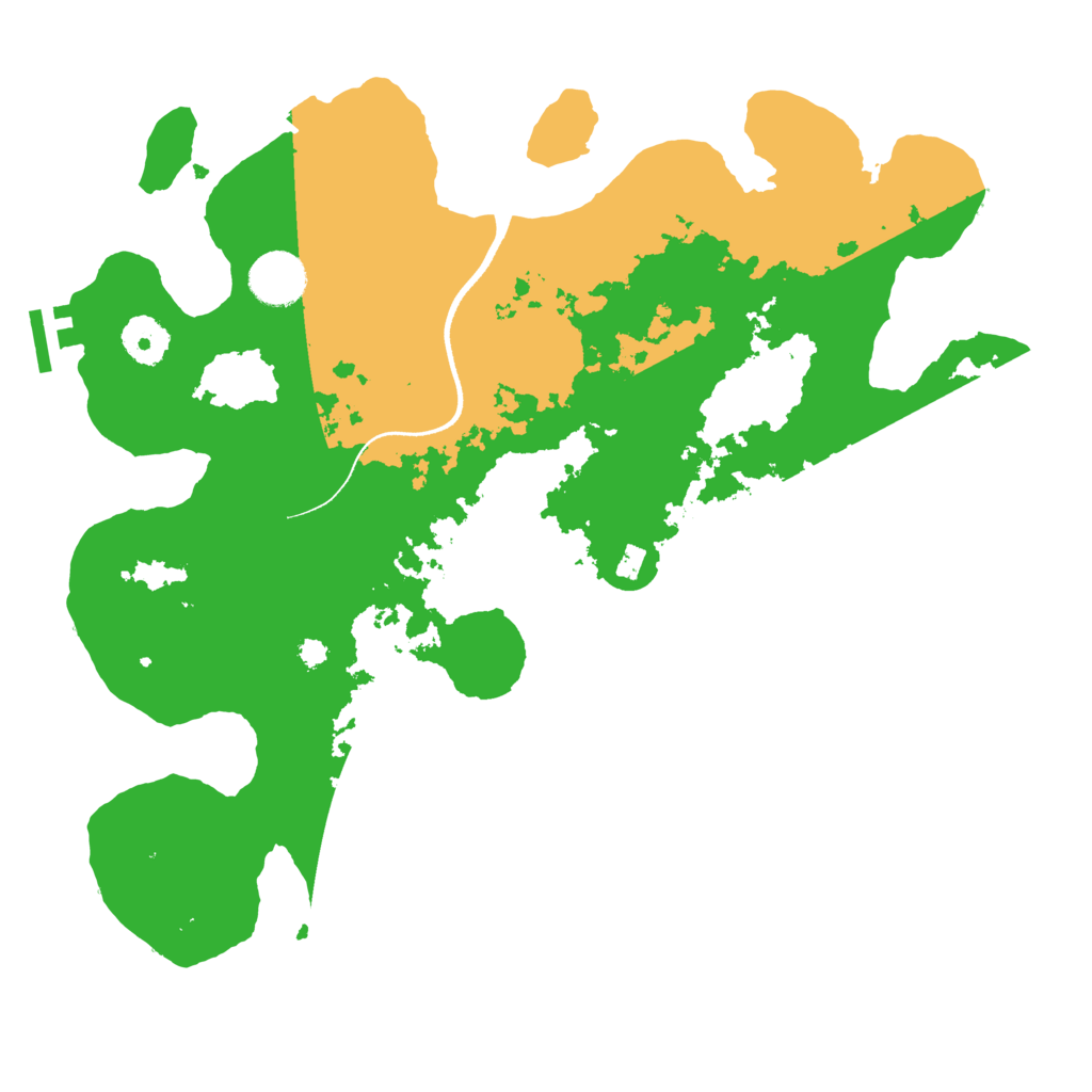 Biome Rust Map: Procedural Map, Size: 3500, Seed: 28952