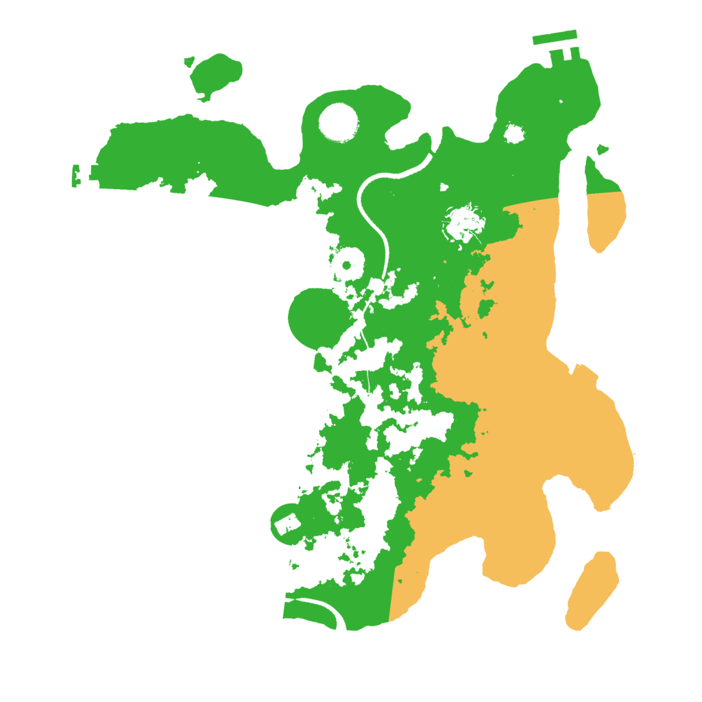 Biome Rust Map: Procedural Map, Size: 3200, Seed: 45567873
