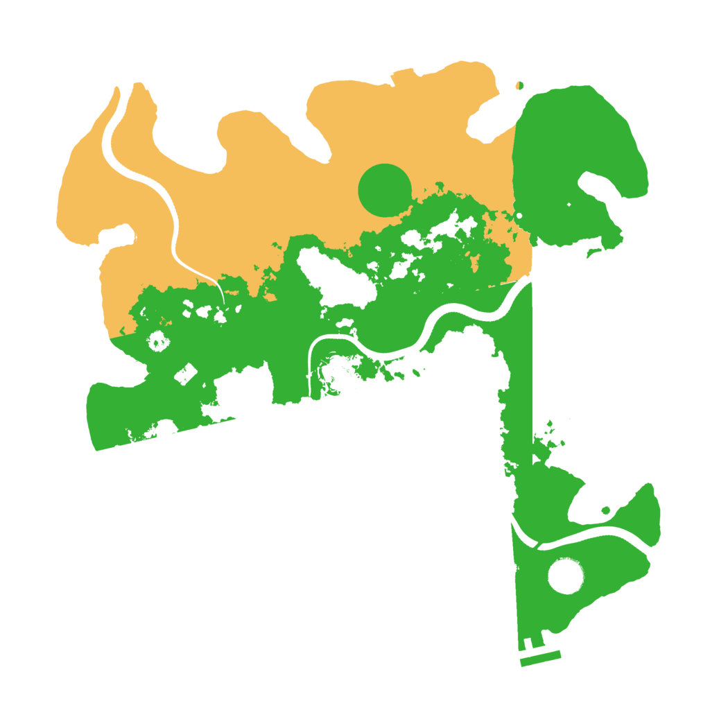 Biome Rust Map: Procedural Map, Size: 3500, Seed: 45564