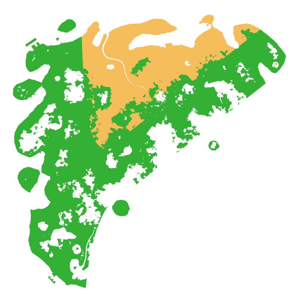 Biome Rust Map: Procedural Map, Size: 5000, Seed: 20297825