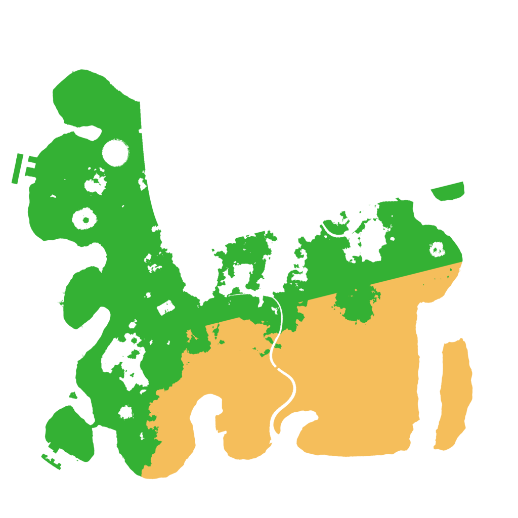 Biome Rust Map: Procedural Map, Size: 3444, Seed: 1