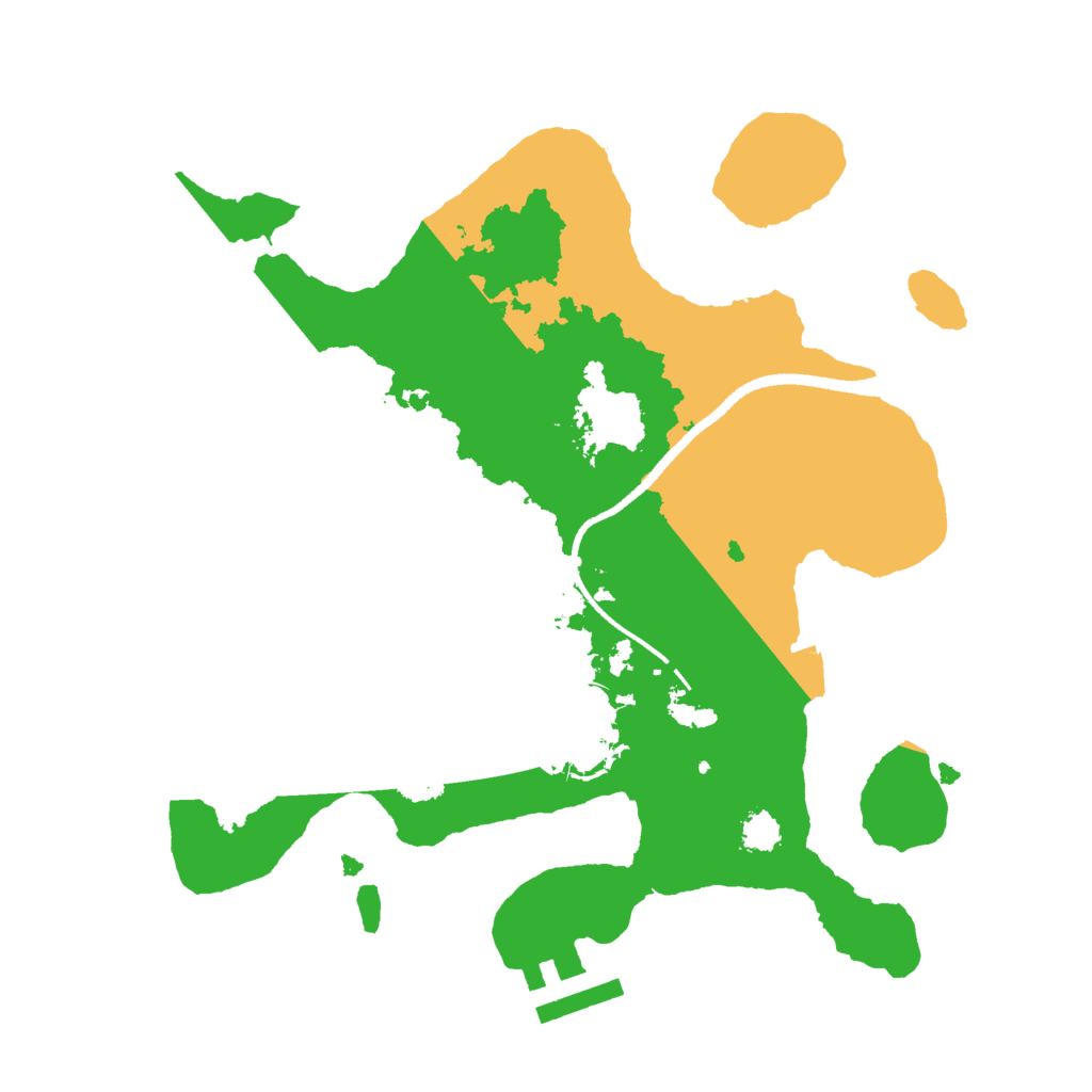 Biome Rust Map: Procedural Map, Size: 2500, Seed: 26051978