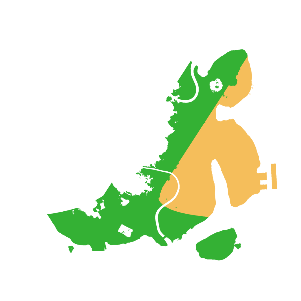 Biome Rust Map: Procedural Map, Size: 2400, Seed: 7948