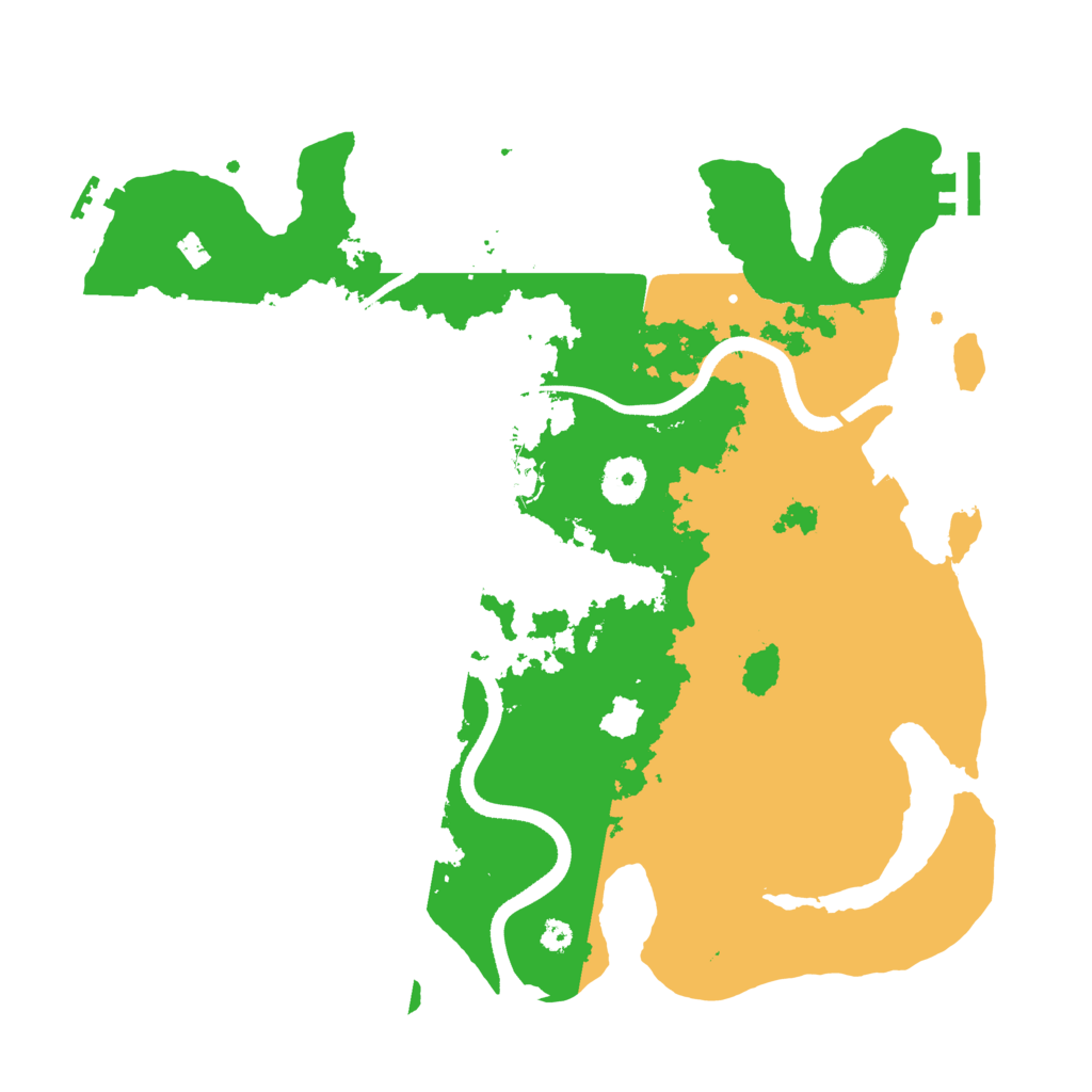 Biome Rust Map: Procedural Map, Size: 3500, Seed: 428700211