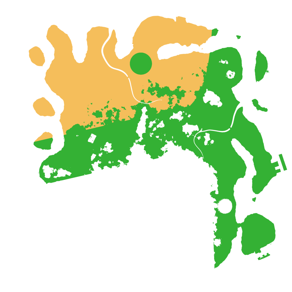 Biome Rust Map: Procedural Map, Size: 3500, Seed: 1775045298