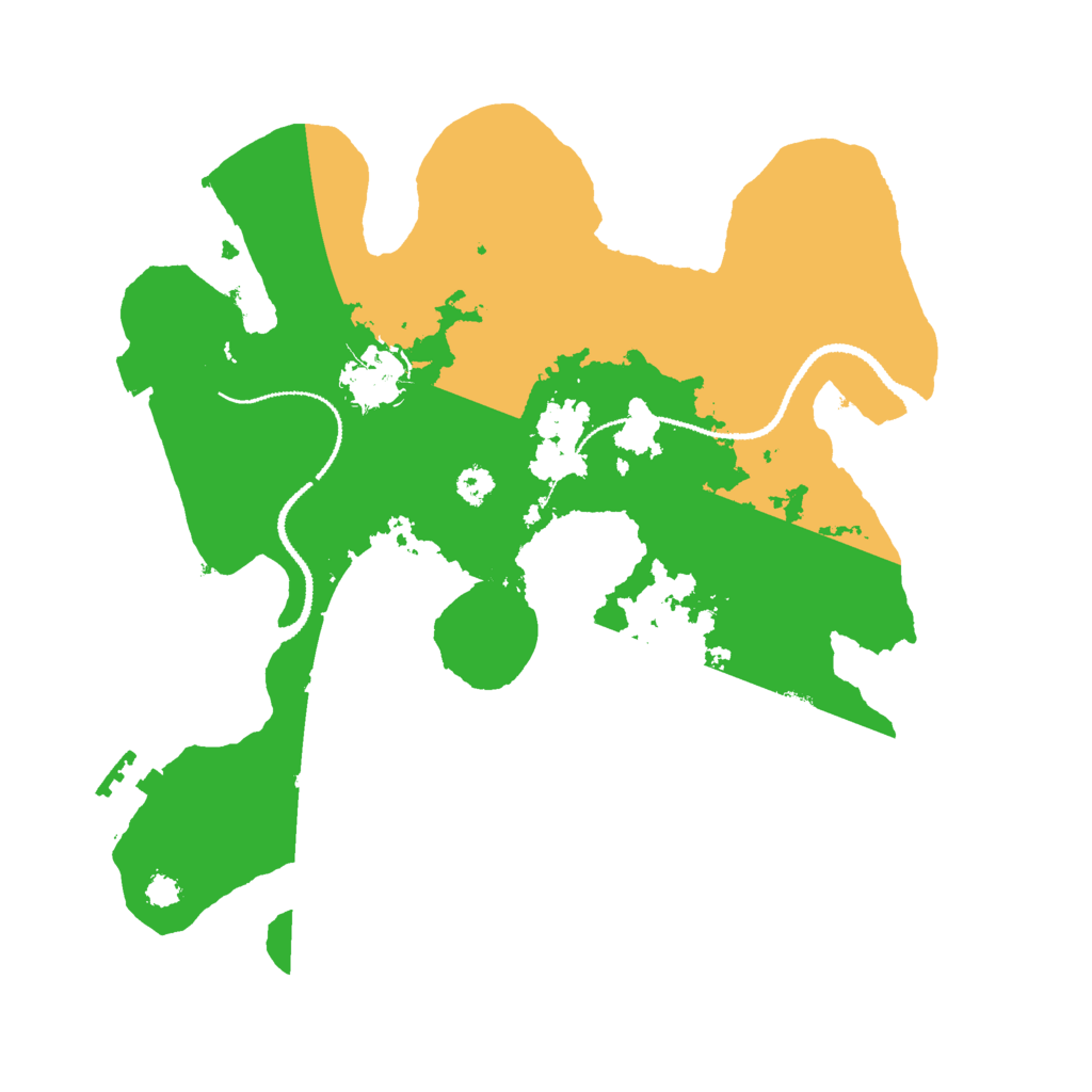 Biome Rust Map: Procedural Map, Size: 3000, Seed: 878219