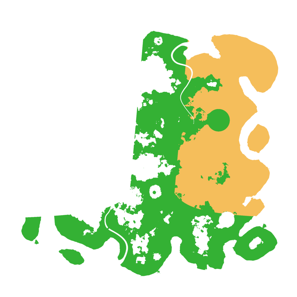 Biome Rust Map: Procedural Map, Size: 3500, Seed: 296049171