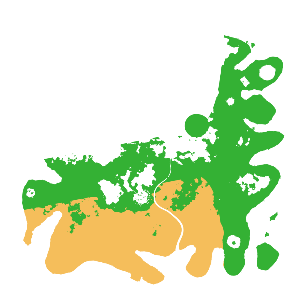 Biome Rust Map: Procedural Map, Size: 3500, Seed: 1234138461