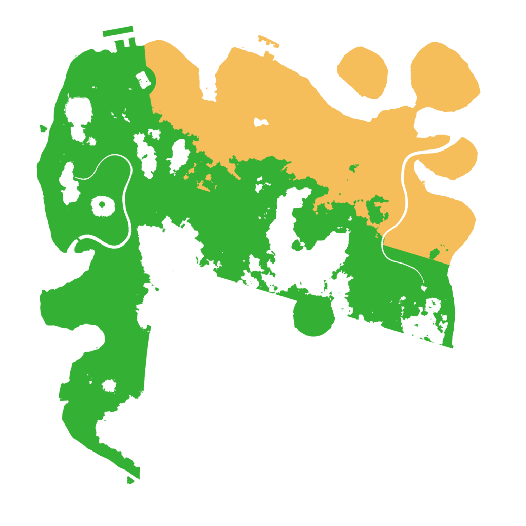Biome Rust Map: Procedural Map, Size: 3500, Seed: 1536849271