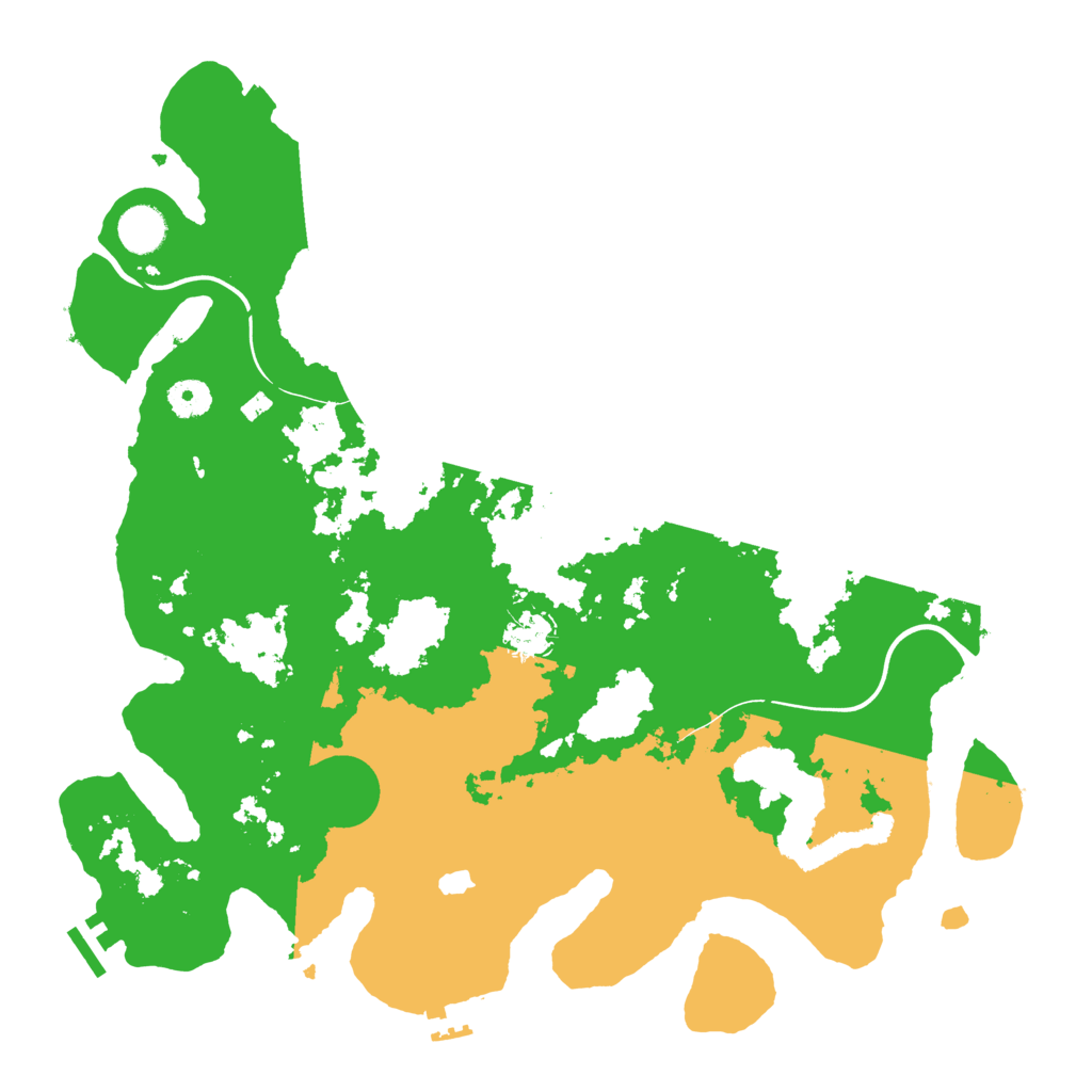 Biome Rust Map: Procedural Map, Size: 4000, Seed: 22226666