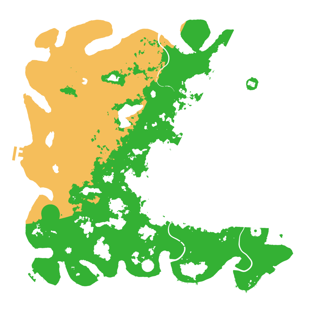 Biome Rust Map: Procedural Map, Size: 4500, Seed: 9587