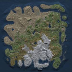 Thumbnail Rust Map: Procedural Map, Size: 4250, Seed: 1683128689, 15 Monuments
