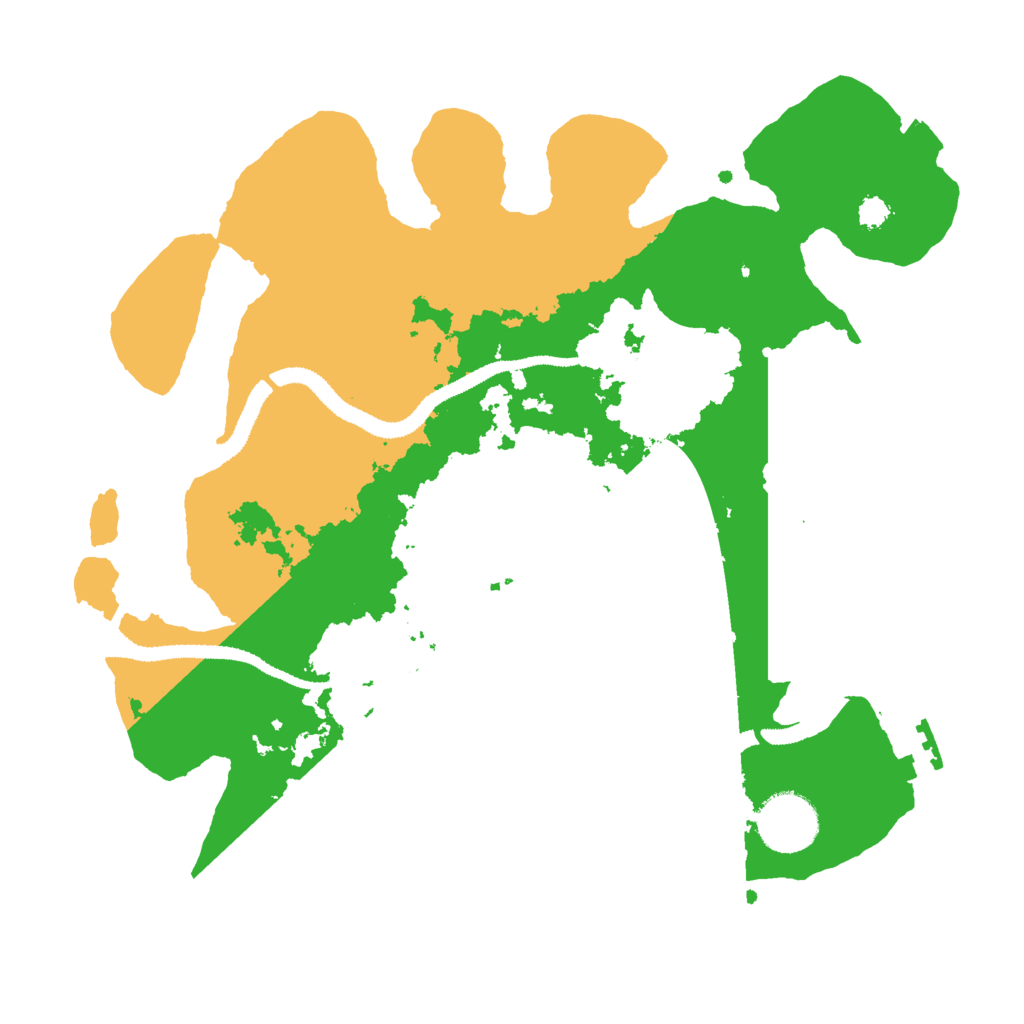 Biome Rust Map: Procedural Map, Size: 3000, Seed: 943835587