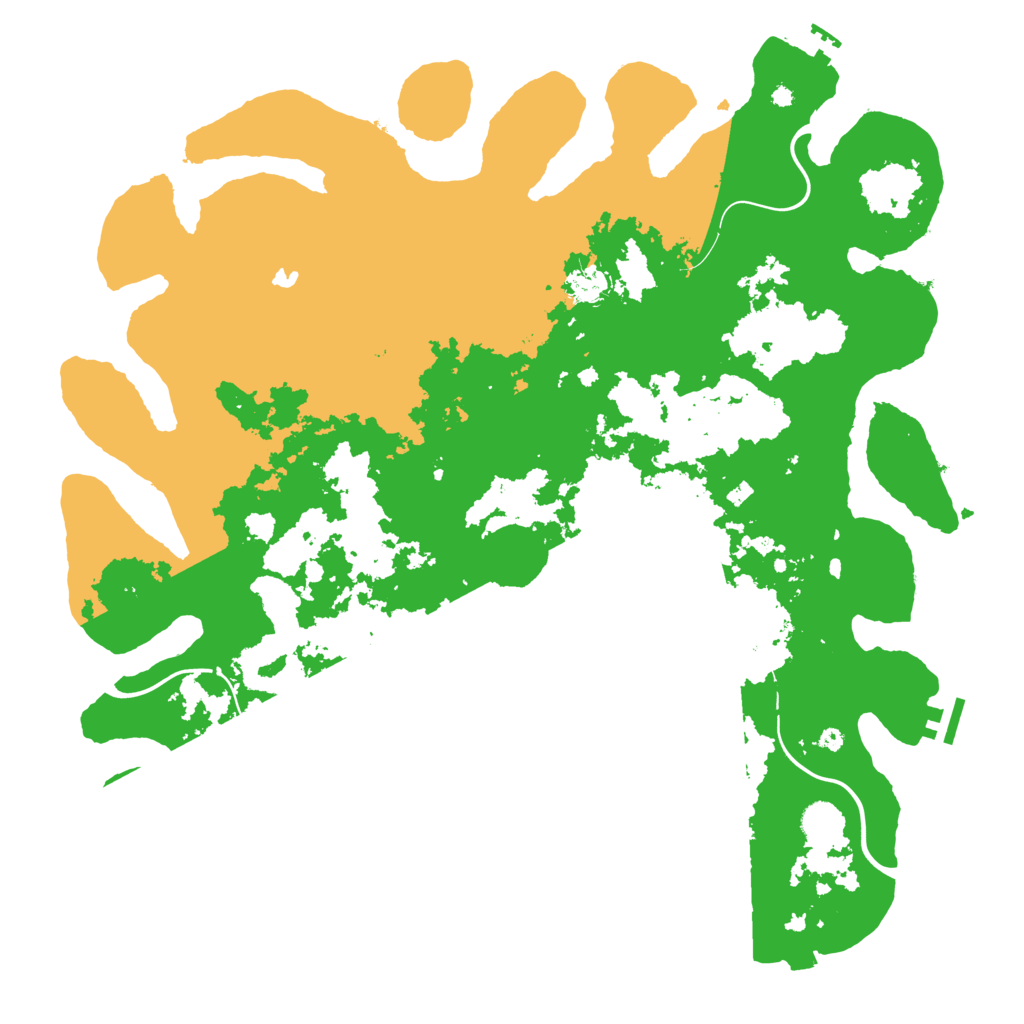 Biome Rust Map: Procedural Map, Size: 4400, Seed: 60303570