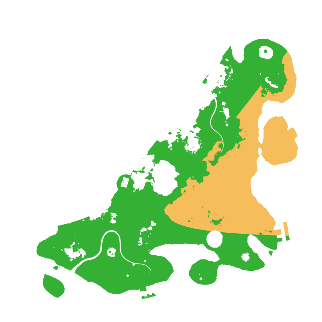 Biome Rust Map: Procedural Map, Size: 3500, Seed: 488840099