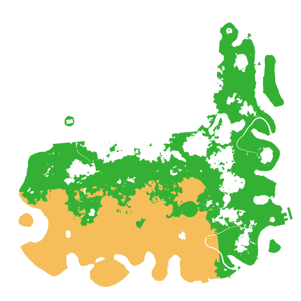 Biome Rust Map: Procedural Map, Size: 5000, Seed: 1074090787