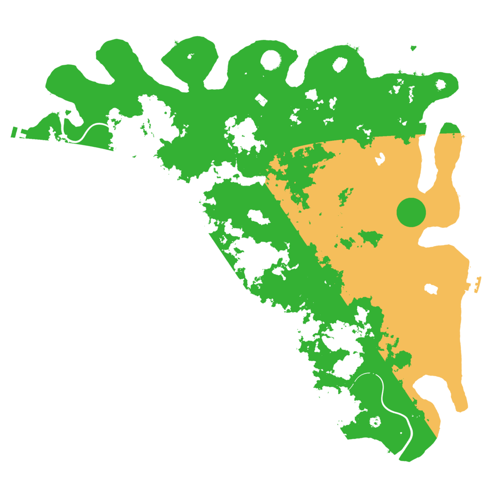 Biome Rust Map: Procedural Map, Size: 4500, Seed: 592468857