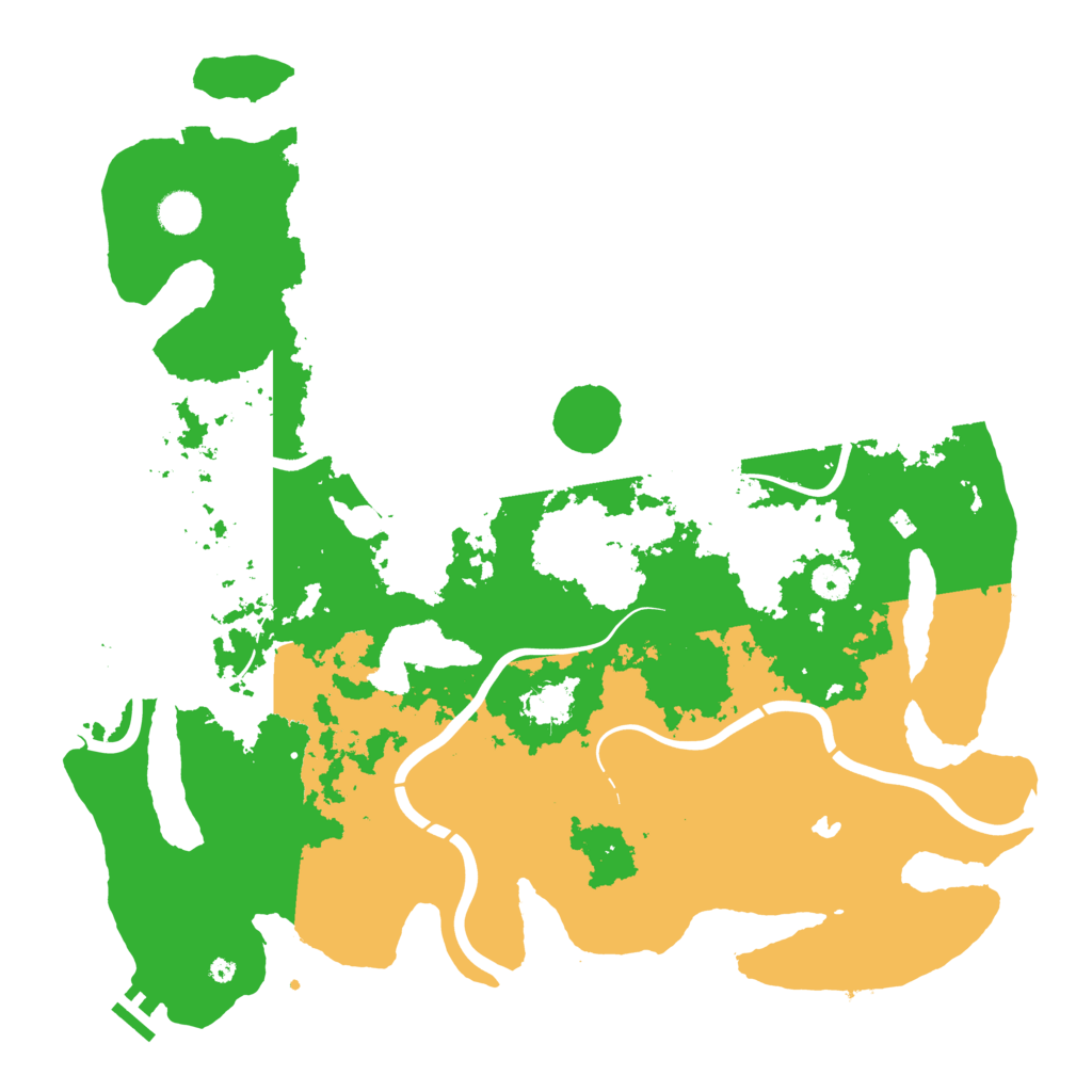 Biome Rust Map: Procedural Map, Size: 4400, Seed: 1135893526