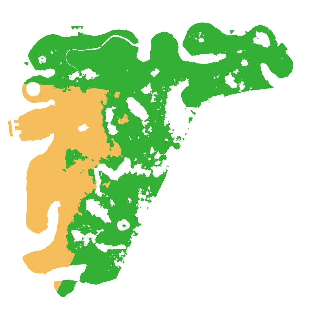 Biome Rust Map: Procedural Map, Size: 4000, Seed: 827132659