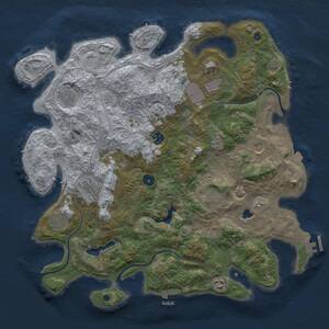 Thumbnail Rust Map: Procedural Map, Size: 4250, Seed: 1900257481, 15 Monuments