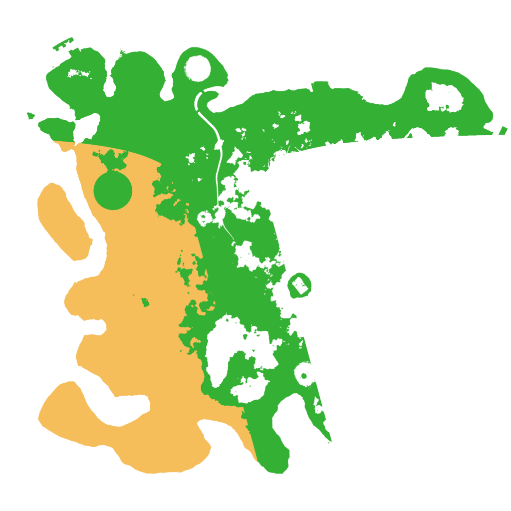 Biome Rust Map: Procedural Map, Size: 3500, Seed: 93247245