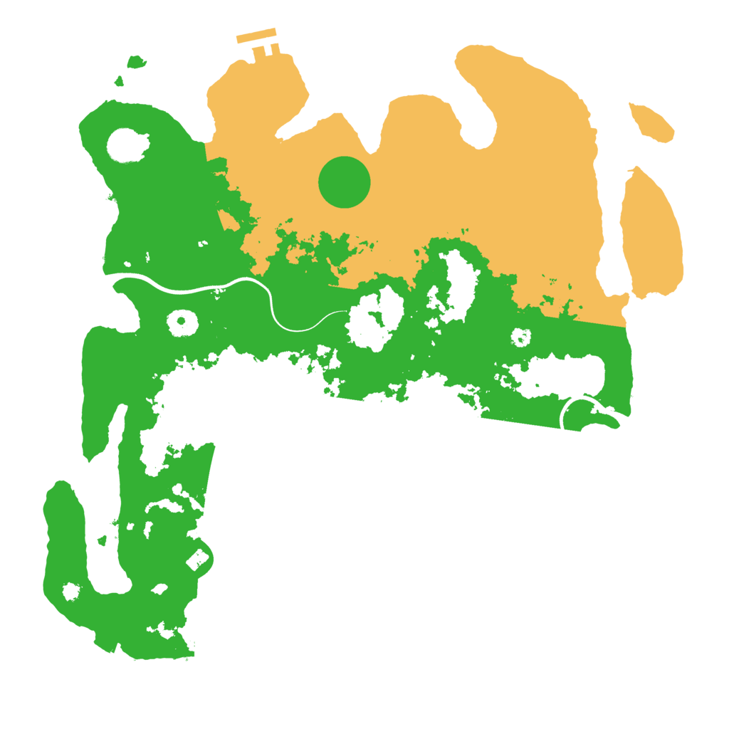 Biome Rust Map: Procedural Map, Size: 3700, Seed: 727185120