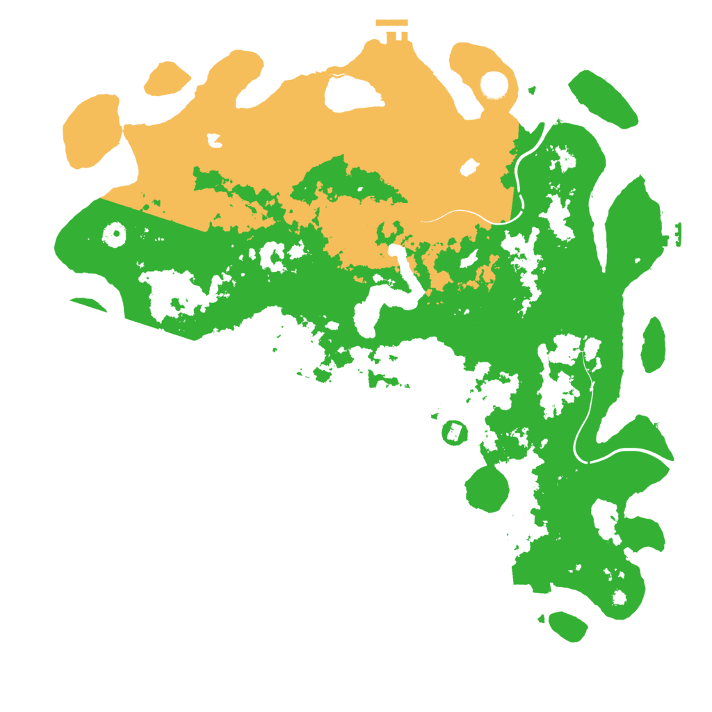 Biome Rust Map: Procedural Map, Size: 4500, Seed: 2099226073