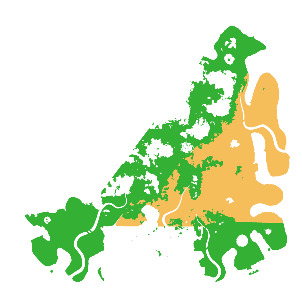 Biome Rust Map: Procedural Map, Size: 4500, Seed: 2030842289