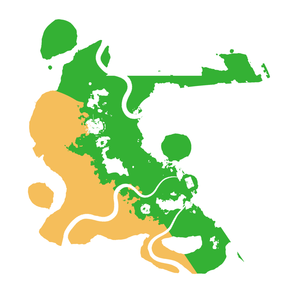 Biome Rust Map: Procedural Map, Size: 3000, Seed: 29198