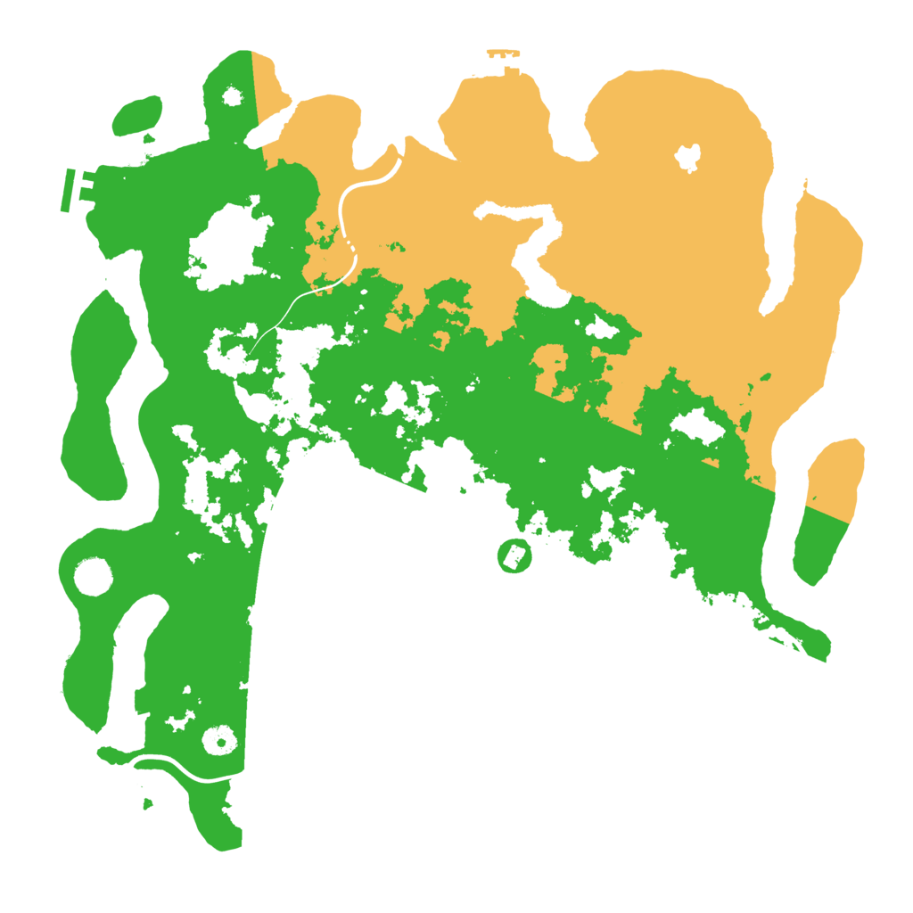 Biome Rust Map: Procedural Map, Size: 4250, Seed: 888888