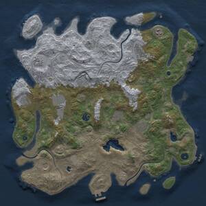 Thumbnail Rust Map: Procedural Map, Size: 4250, Seed: 686208819, 17 Monuments
