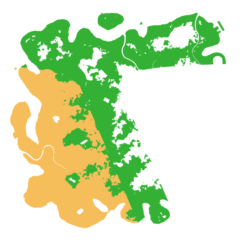 Biome Rust Map: Procedural Map, Size: 4500, Seed: 231235790
