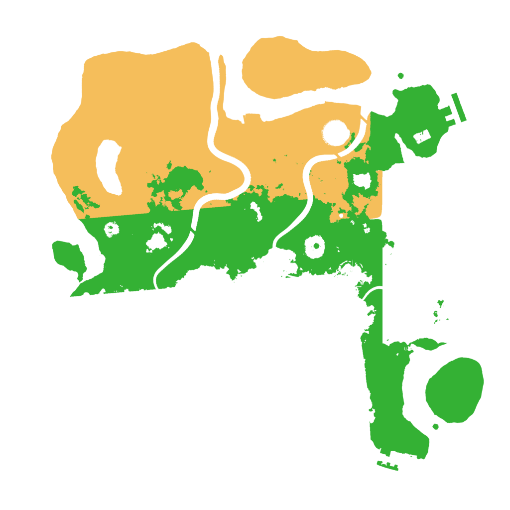 Biome Rust Map: Procedural Map, Size: 3500, Seed: 1847088052