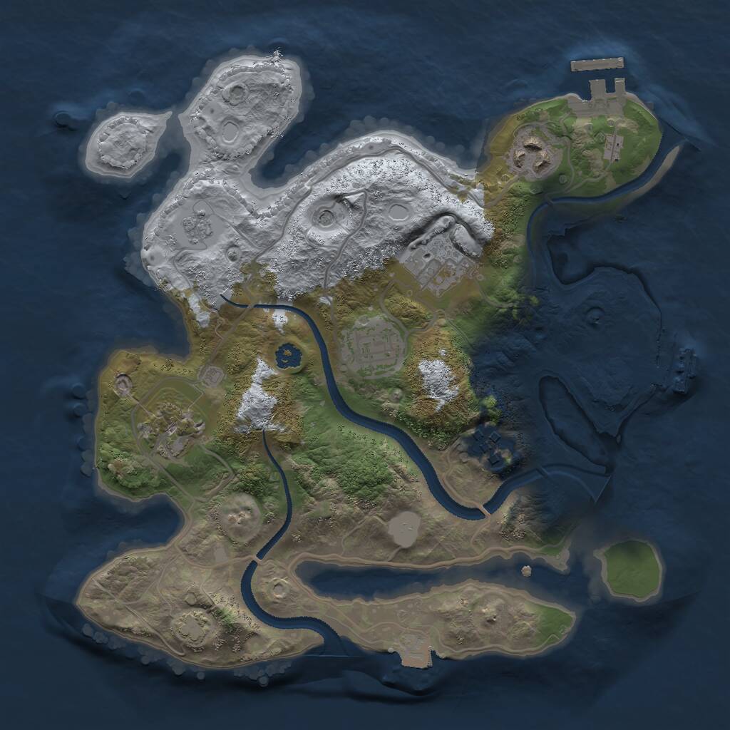 Rust Map: Procedural Map, Size: 2800, Seed: 559164707, 11 Monuments