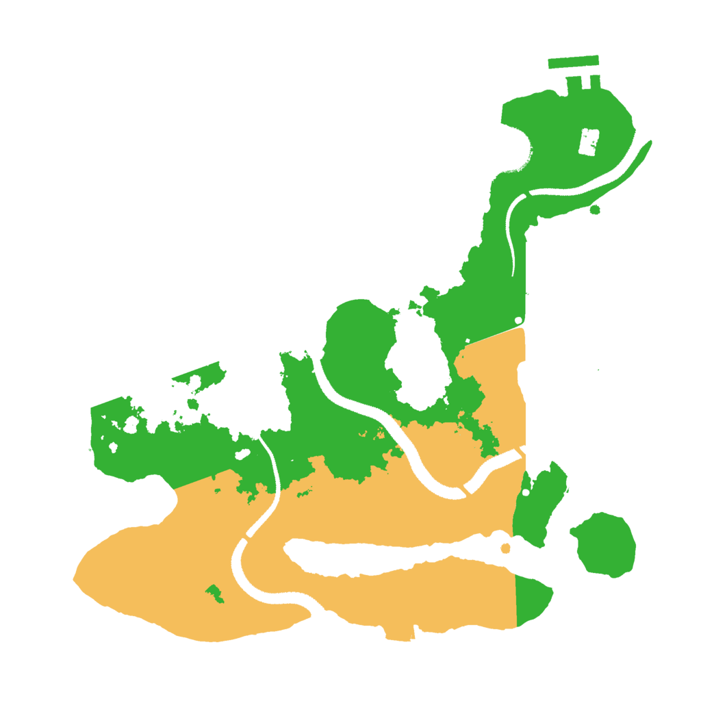 Biome Rust Map: Procedural Map, Size: 2800, Seed: 559164707