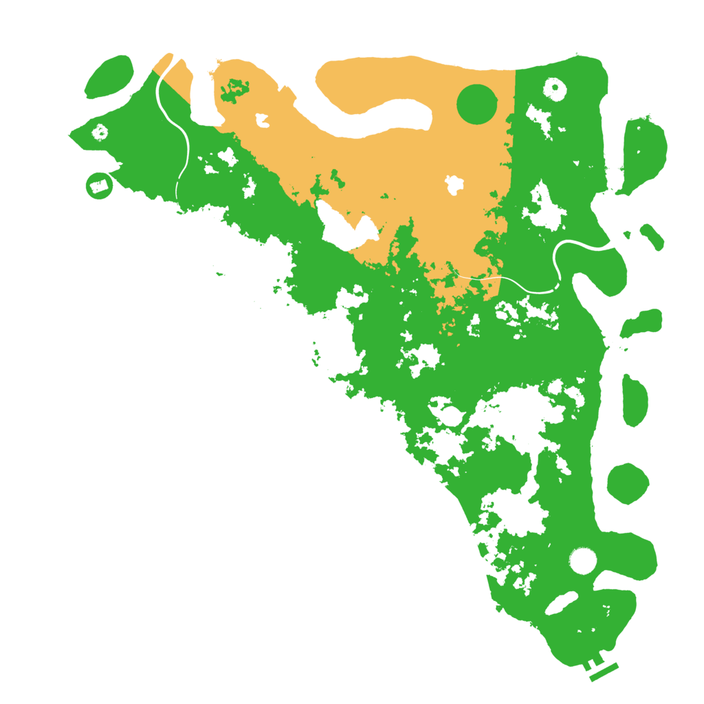 Biome Rust Map: Procedural Map, Size: 4600, Seed: 6900