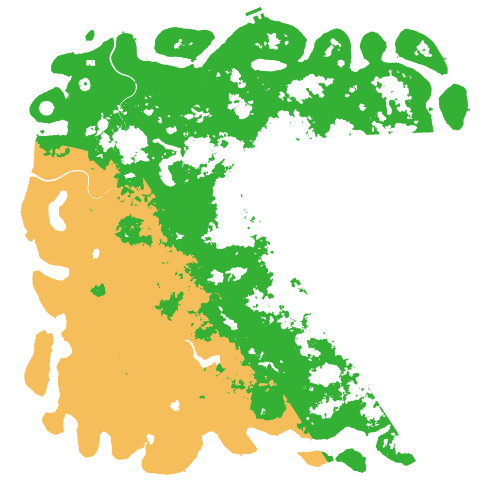 Biome Rust Map: Procedural Map, Size: 6000, Seed: 11423