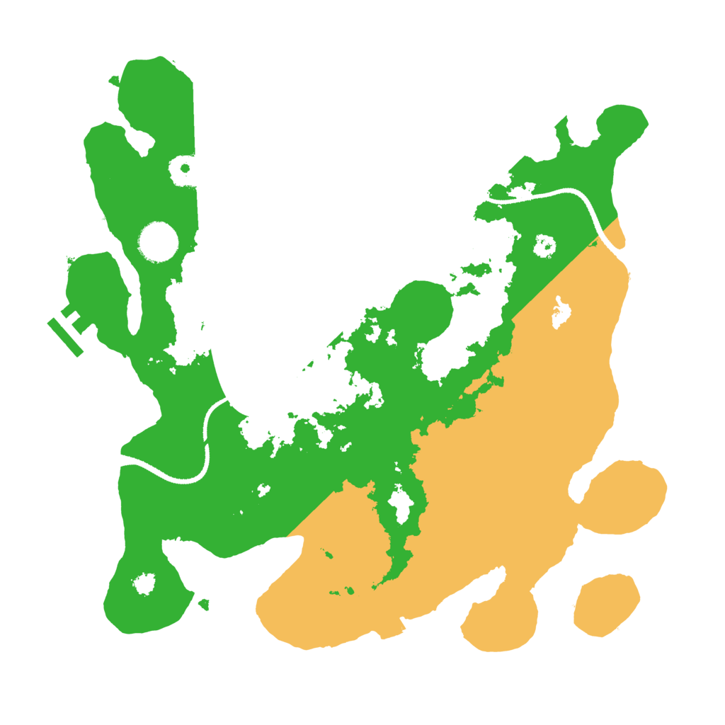 Biome Rust Map: Procedural Map, Size: 3200, Seed: 45888632