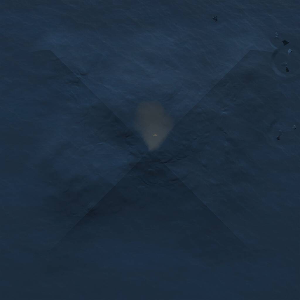 Rust Map: Procedural Map, Size: 1000, Seed: 3287466, 1 Monuments