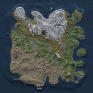Thumbnail Rust Map: Procedural Map, Size: 3750, Seed: 380116705, 15 Monuments
