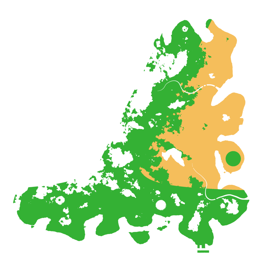 Biome Rust Map: Procedural Map, Size: 4500, Seed: 327963