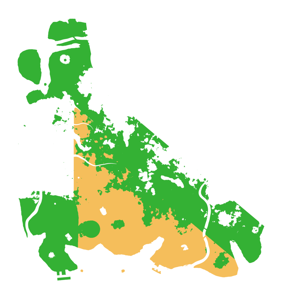 Biome Rust Map: Procedural Map, Size: 4500, Seed: 2030836619