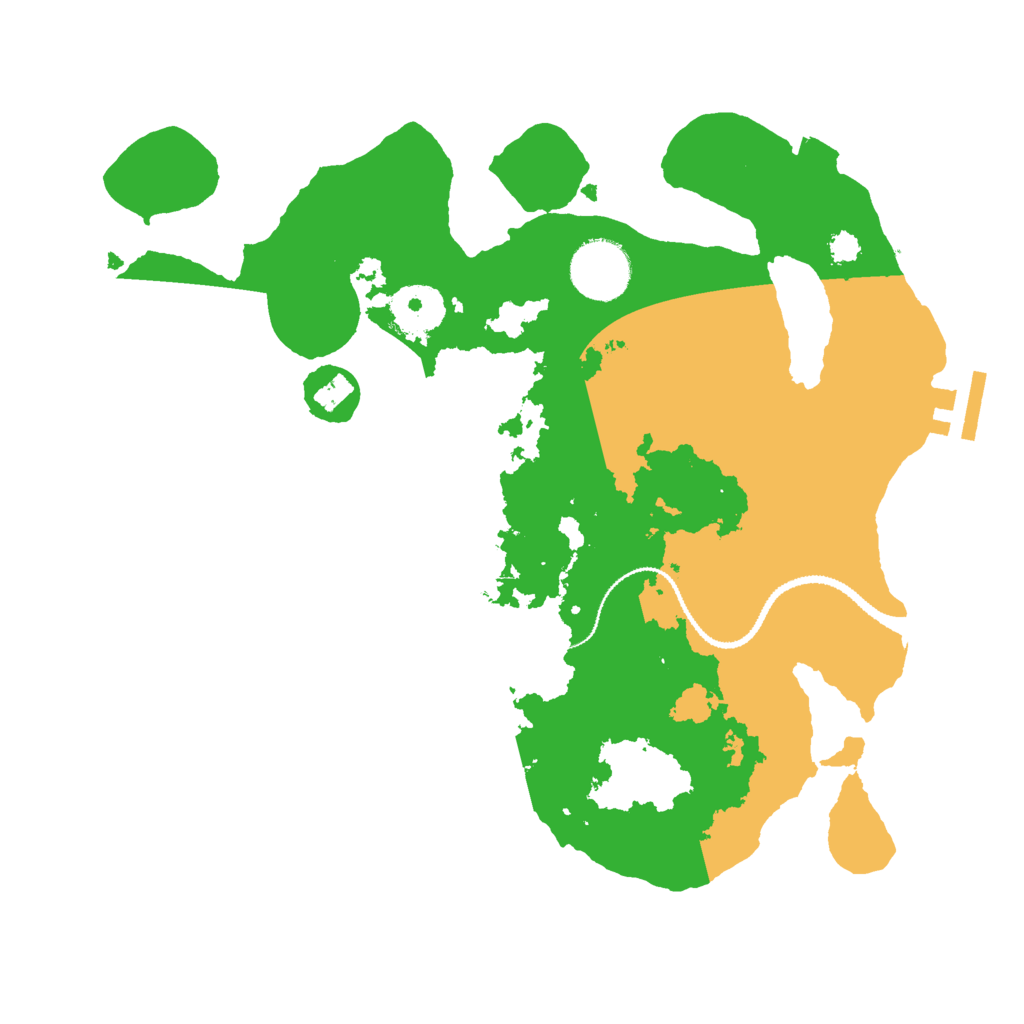 Biome Rust Map: Procedural Map, Size: 3000, Seed: 2133030347
