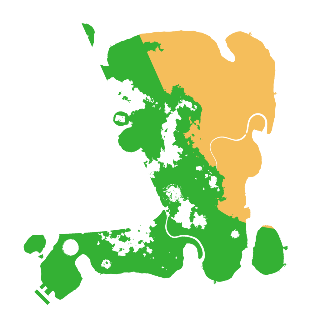 Biome Rust Map: Procedural Map, Size: 3500, Seed: 1058935186