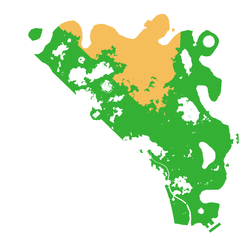 Biome Rust Map: Procedural Map, Size: 3700, Seed: 1413070806