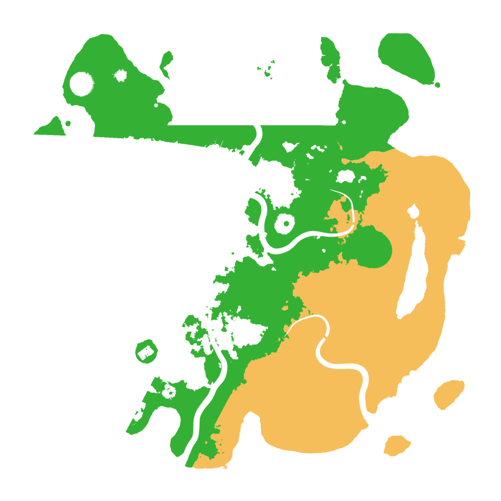 Biome Rust Map: Procedural Map, Size: 3700, Seed: 514133311